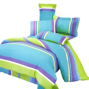 Slickblue 300 Thread Count Cotton Sheet Set - Fitted, Flat Sheets & Pillowcases, 14-Inch Deep Pocket, 4 Sizes, 5 Designs - 1 of 3