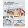 SONGMICS 50 Pack Coat HangersSONGMICS 50 Pack Coat HangersSpace-Saving, 360o Swivel Hook, 16.3 Inches Long, Light Gray and Dark Gray - 4 of 4