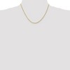 Black Bow Jewelry 2.25mm 10k Yellow Gold Solid Diamond Cut Rope Chain Necklace - 2 of 4