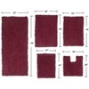 Fantasia Bath Rug Collection Cotton Shaggy Pattern Tufted Set of 5 Bath Rug Set - Home Weavers - 2 of 3