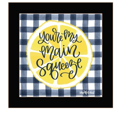 HomeRoots Main Squeeze Black Framed Print Wall Art