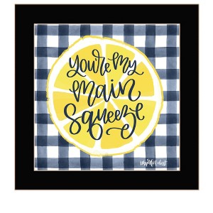 HomeRoots Main Squeeze Black Framed Print Wall Art - 1 of 3