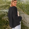 Womens Sweater Knit Cardigan with Pockets Open Front Cable Knit Sweater Chunky Thick Sweater Cardigan for Winter Comfy Knitwear - 2 of 4