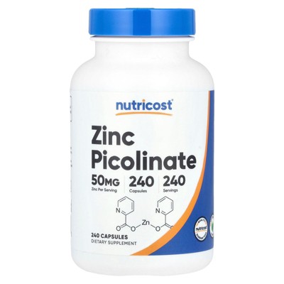 Nutricost Zinc Picolinate, 50 mg, 240 Capsules