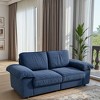 78.74" Faux Leather 2-Seater Sofa with Hidden Storage & Plush Cushions - 4 of 4