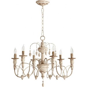 Quorum Lighting Salento 6-Light Chandelier, Persian White, 25 Width, 20 Height - 1 of 1