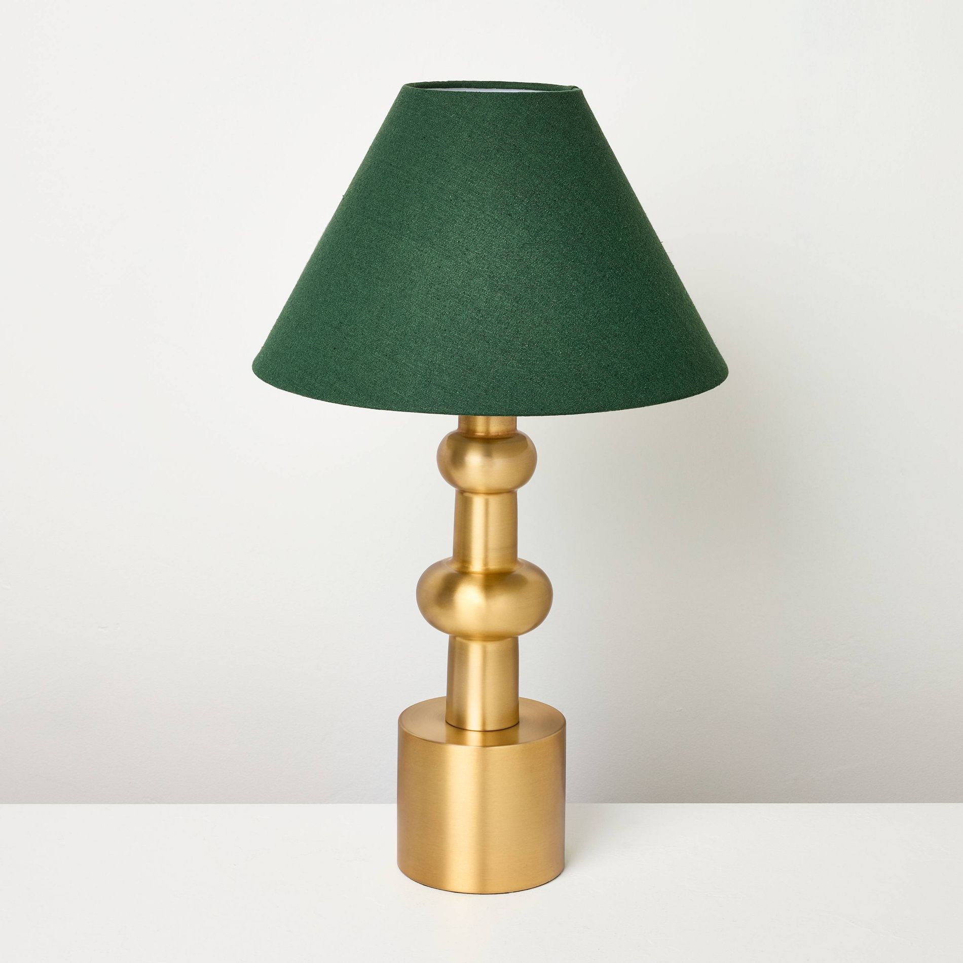 Vintage Brass with Green Shade Table Lamp - Hearth & Hand™ with Magnolia