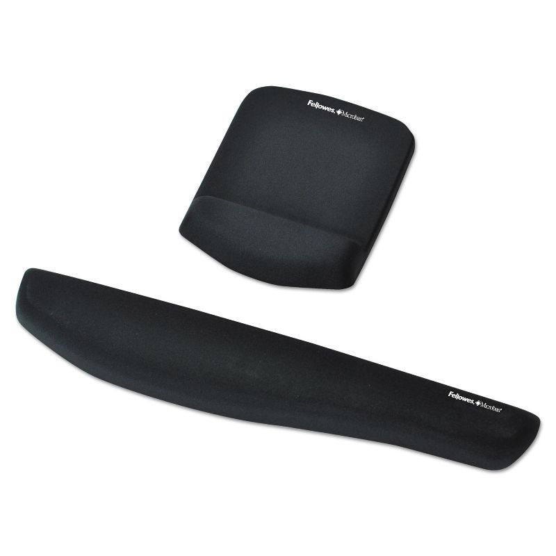 Fellowes PlushTouch Mouse Pad with Wrist Rest Foam Black 7 1/4 x 9-3/8 9252001, 3 of 5