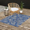Cynthia Haller Classic blue and gold paisley Outdoor Rug - Deny Designs - 3 of 4