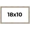 PosterPalooza | Classic Modern Silver Picture Frame - UV Acrylic, Backing Board, Hanging Hardware Included - 2 of 4