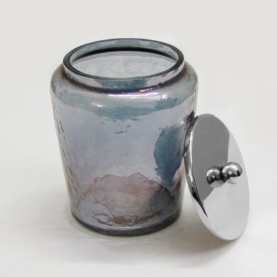 Smoke Glass Canister Small Black Wash - Nu Steel