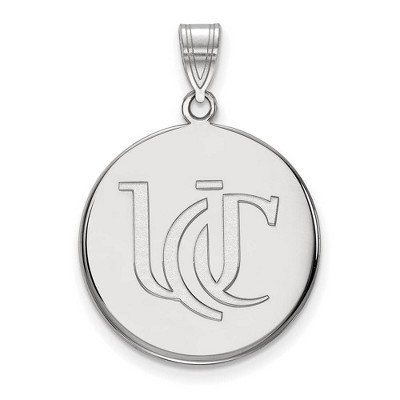 Black Bow Jewelry 14k White Gold Cincinnati Bearcats NCAA Large Pendant