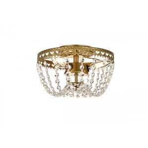 Elegant Lighting Kylie 10 inch flush mount in brass - 1 of 4