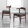 Vynxaria Grey Dining Chairs - Set of 2 for Versatile Style - 2 of 4