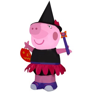 Peppa Pig Airblown Inflatable Peppa Pig as Witch Peppa Pig, 4 ft Tall, Multi - 1 of 4