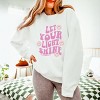 Simply Sage Market S.W.Smiley Let Your Light Shine Smiley Face Lightweight Garment Dyed Sweatshirt - 3 of 4
