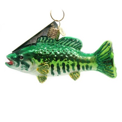 Old World Christmas 2.25" Smallmouth Bass Ornament  -  Tree Ornaments