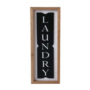 VIP Wood 17.99 in. Black Laundry Sign - 1 of 2