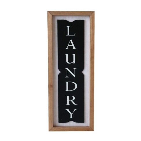 VIP Wood 17.99 in. Black Laundry Sign - image 1 of 2