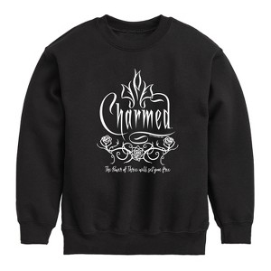 Boys' - Charmed - The Power of Three Will Set You Free Graphic Long Sleeve Fleece Sweatshirt - 1 of 4