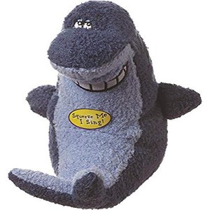 Multipet Deedle Dude Singing Shark Plush Dog Toy in Blue for All Breed Sizes - 1 of 1