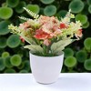Unique Bargains Artificial Plants Hibiscus Plastic 3.74"x3.74"x7.48" 1 Pc - 2 of 4