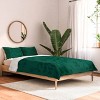 Deny Designs Full/Queen Camilla Foss Modern Damask Green Comforter and Pillow Sham Green - 2 of 4