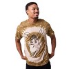 Shrek Donkey Big Face Adult Gray Spiral Tie-Dye Crew Neck Short Sleeve T-shirt - 2 of 4
