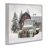Stupell Industries Winter Rural Vintage Truck & Barn, 30" x 24" - 3 of 4