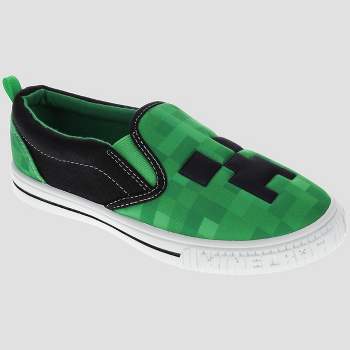 Minecraft Boys' Slip-On Shoes for Little Kids, Sport Skate Shoe Casual
