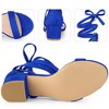 Perphy Women's Fashion Summer Open Toe Block Heel Lace Up Sandals - 3 of 4