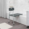Flash Furniture HERCULES Series 300 Lb. Capacity Adjustable Bath & Shower Transfer Bench with Back and Side Arm - 2 of 4