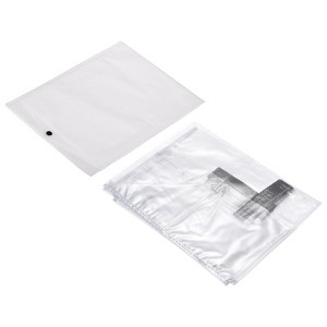 Unique Bargains PVC Waterproof Universal Suitcase Luggage Dust Cover with Fastener Transparent 1 Pc - 1 of 4