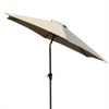 8.8 feet Outdoor Aluminum Patio Umbrella Market Umbrella with 33 pounds Round Resin Umbrella Base - 4 of 4