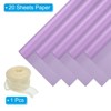 Unique Bargains Decorative Elegant Waterproof Matte Gift Wrap Paper with Ribbon 1 Set - 3 of 4