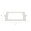 LNC White Square Dimmable LED Damp Rated Recessed Downlight Square Ceiling Light,4.7/6.7in - 3 of 4