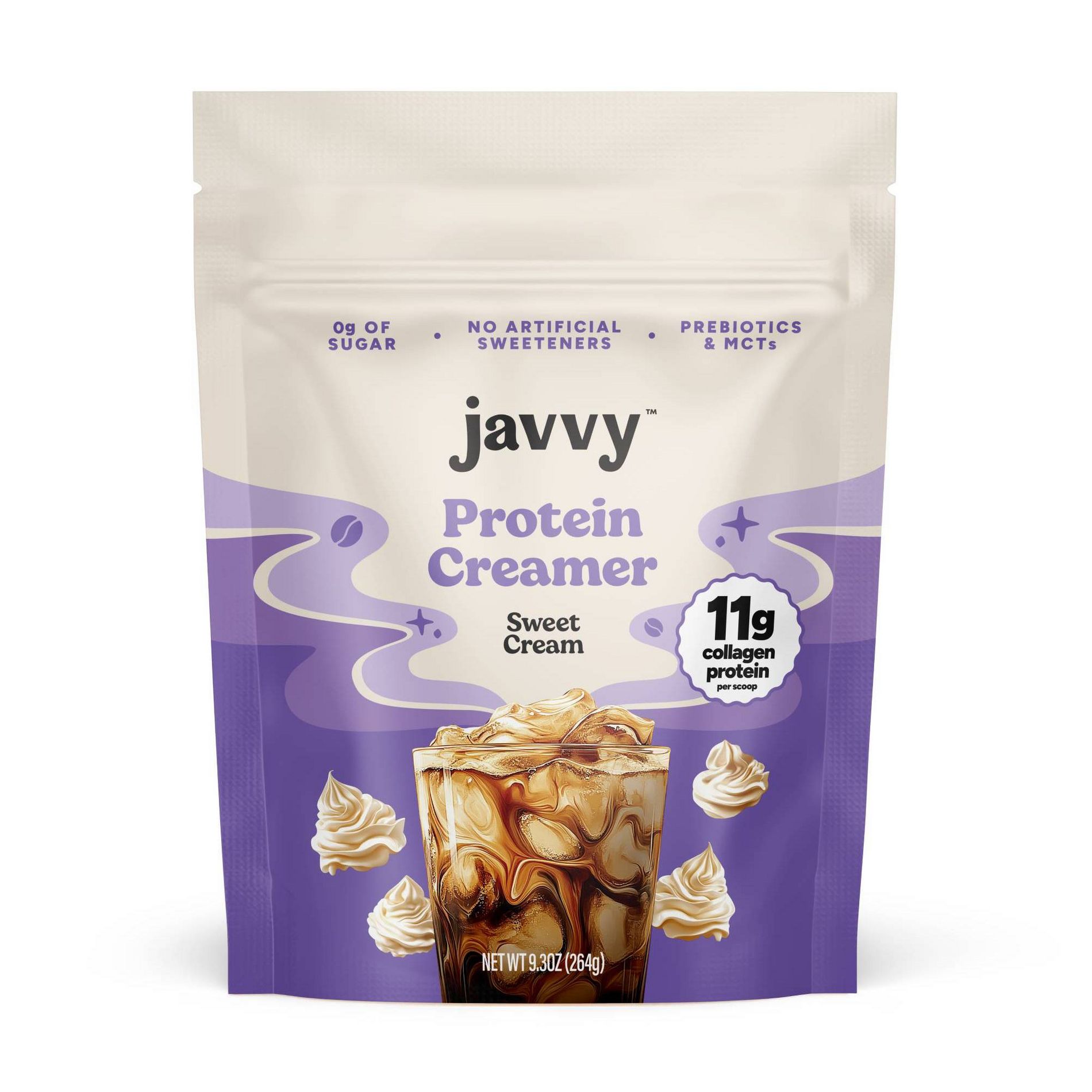Javvy Sweet Cream Collagen Coffee Creamer - 9.3oz