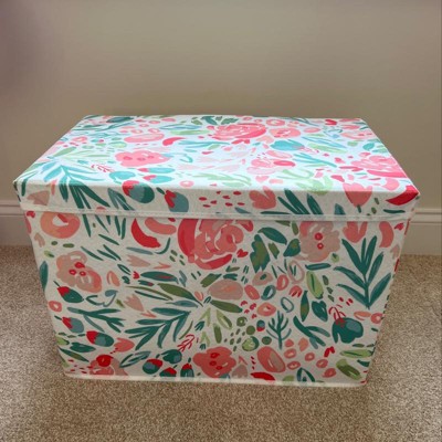 Sammy & Lou Printed Felt Toy Chest - Painterly Floral : Target