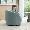 SEYNAR Modern Glam Velvet Upholstered 360 Degree Swivel Accent Armchair - 3 of 4