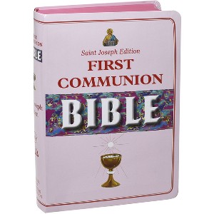 New Catholic Bible -- Med. Print Dura Lux (Girl Communion) - (Leather Bound) - 1 of 1