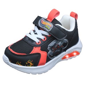 Hot Wheels Monster Trucks Toddler Boys' Light-Up Sneakers - 1 of 4