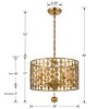 Crystorama Lighting Layla 5 - Light Chandelier in  Antique Gold - 4 of 4