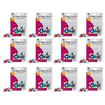 Charles Leonard Safety Pins, Assorted Sizes, 50 Per Pack, 12 Packs