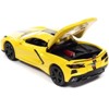 2020 Chevrolet Corvette C8 Stingray Accelerate Yellow w/Twin Black Stripes Sports Cars Ltd Ed 1/64 Diecast Model Car Auto World - 3 of 3