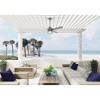 Hunter Searow 54" Matte Silver Lighted Ceiling Fan with Integrated LED and Wall Control for Outdoor Spaces - 4 of 4