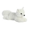 Aurora Medium Arctic Fox Flopsie Adorable Stuffed Animal White 12" - 3 of 4