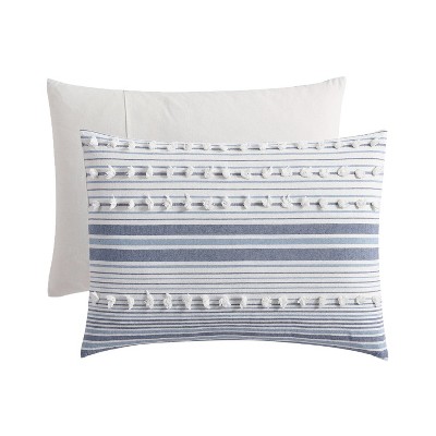 Navy Cotton Down Alternative Reversible King Comforter Set