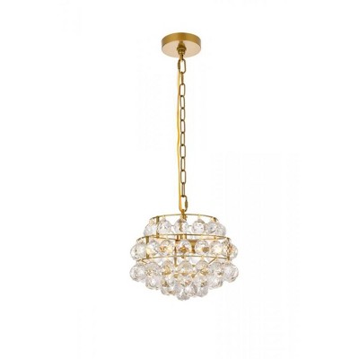 Elegant Lighting Savannah 12 inch pendant in brass