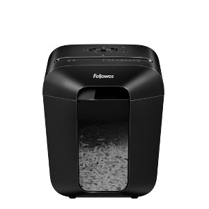 Fellowes 9 Sheet PowerShred LX50 Cross-Cut Shredder: Jam-Resistant, Shreds Staples & Credit Cards, Quiet Operation, Black - 1 of 4
