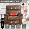 GDFStudio Erylis Modern Leatheraire Heat Massage Power Lift Recliner Chair with Hidden Cup Holders and Power-Remote - 3 of 4